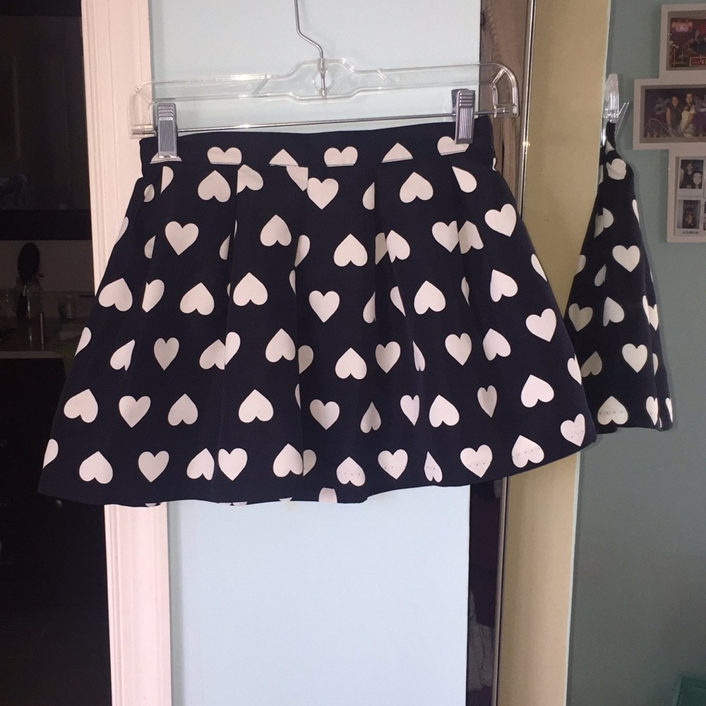 Forever 21 Girls Hearts Skirt